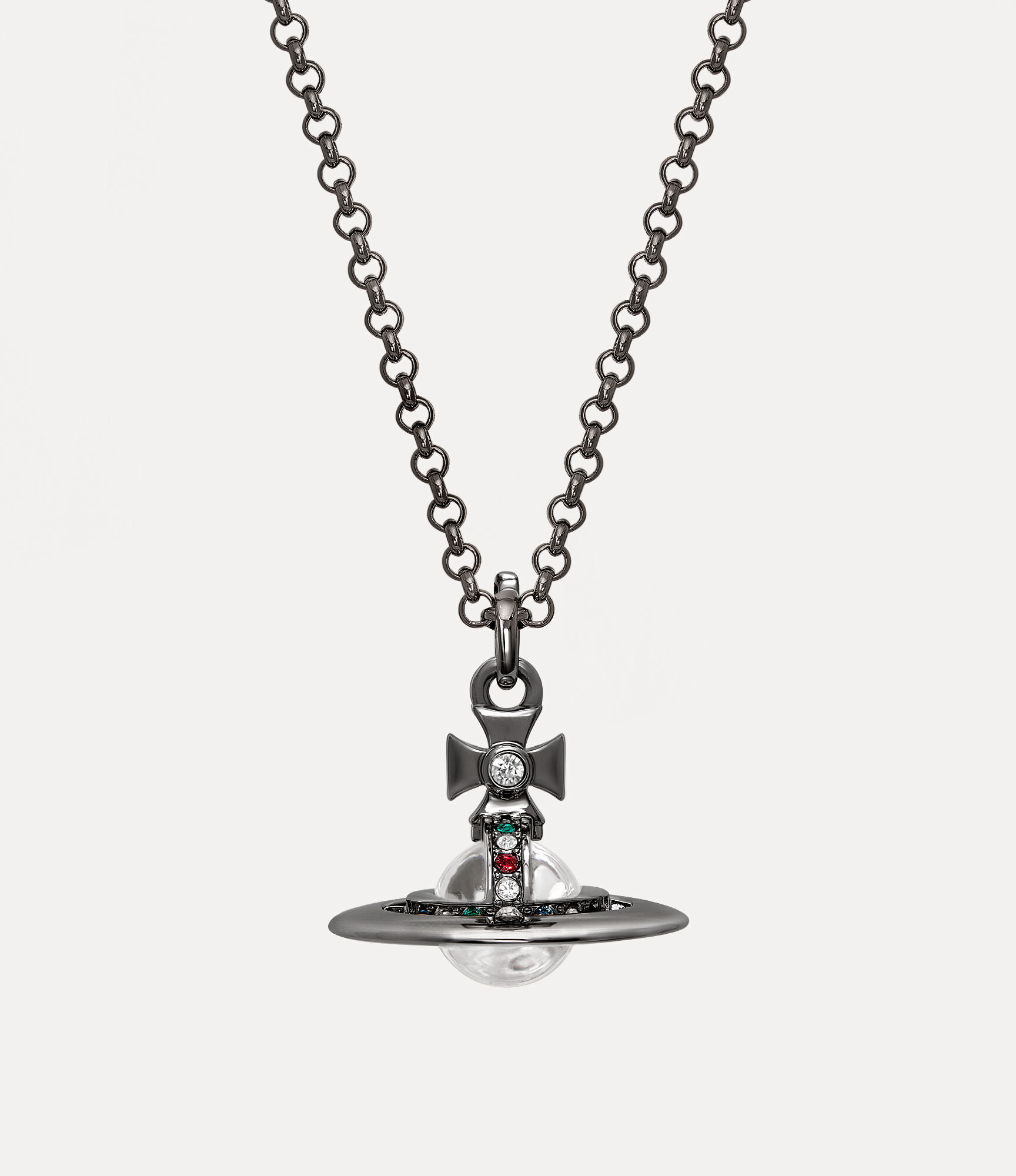 Vivienne Westwood Small Orb Necklace Rhinestone Black Near Mint | eBay